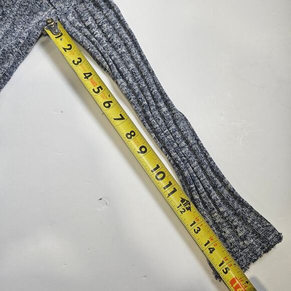 Free People Clarissa Ribbed Gray Mock Neck Size Small Oversized - Picture 5 of 6